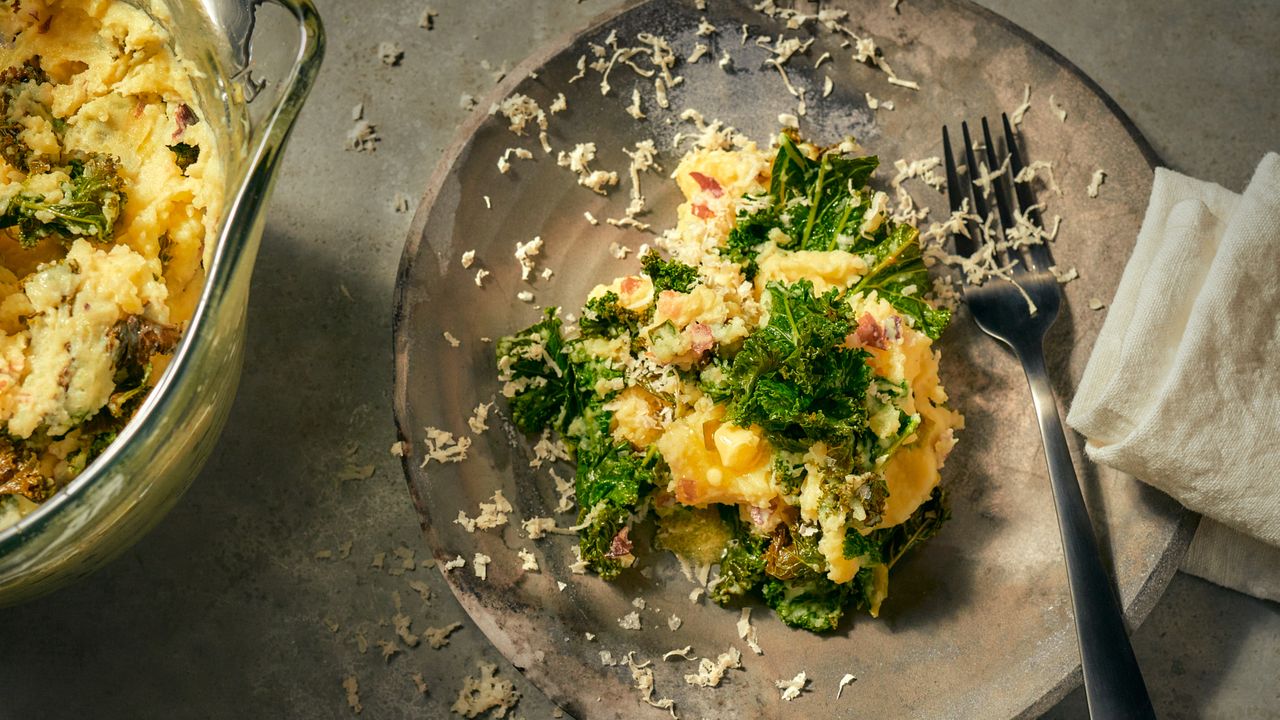 Bild des irischen Kartoffelpürees mit Dulse-Algen