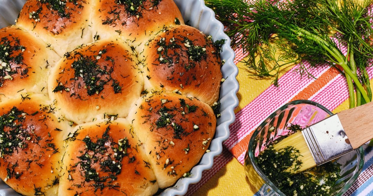 Brötchen mit Spezial-Anstrich