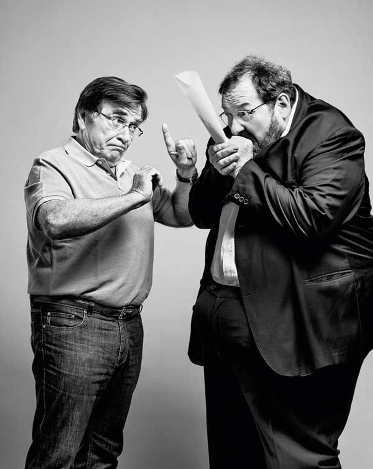 Elmar Wepper und Ottfried Fischer im Interview ohne Worte SZ Magazin