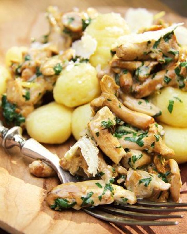 Kartoffelgnocchi mit Pfifferlingen - Rezept - SZ Magazin